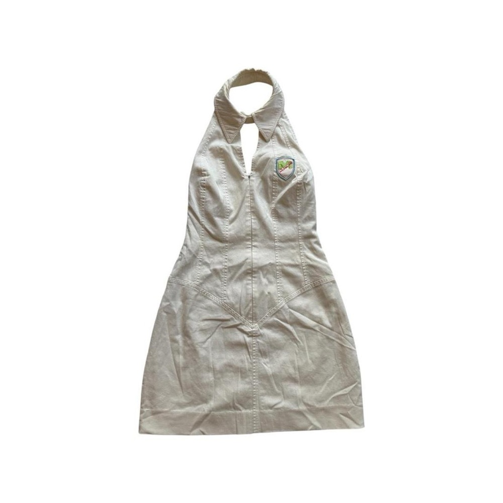 Mugler Vintage White Halter Dress